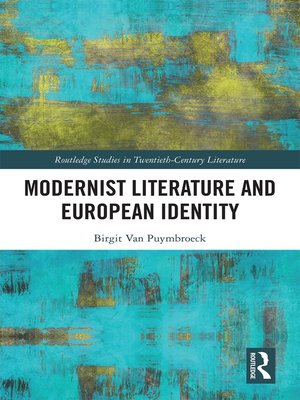cover image of Modernist Literature and European Identity